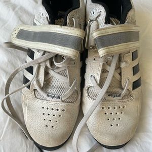 Adidas Adipower Weightlift Weight Lifting Shoe | Size 7 | White and Gray